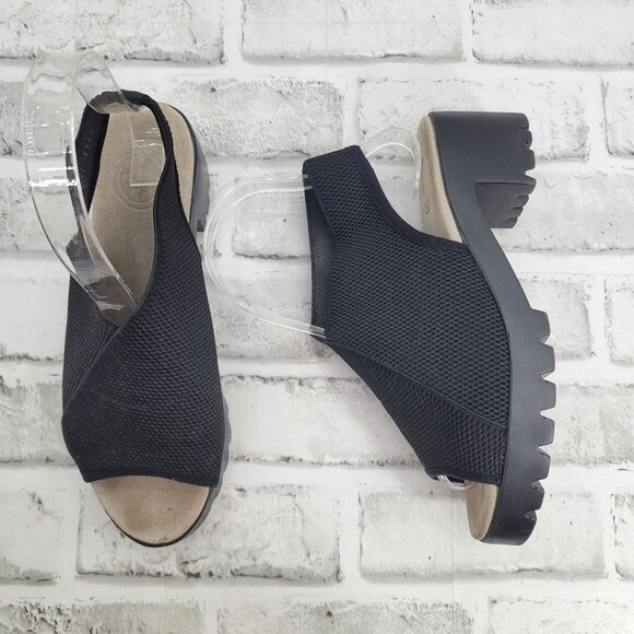Pristine Charleston Shoe Company Cobblestones to Cocktails Lug Chunky Heels Sz 7 - Picture 1 of 8